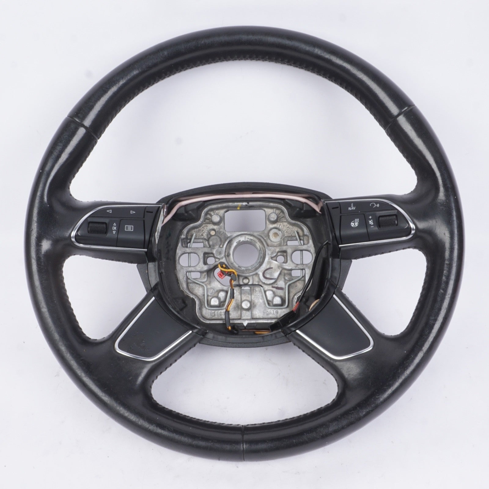 2012 - 2015 AUDI A7 OEM Steering Wheel Black Leather