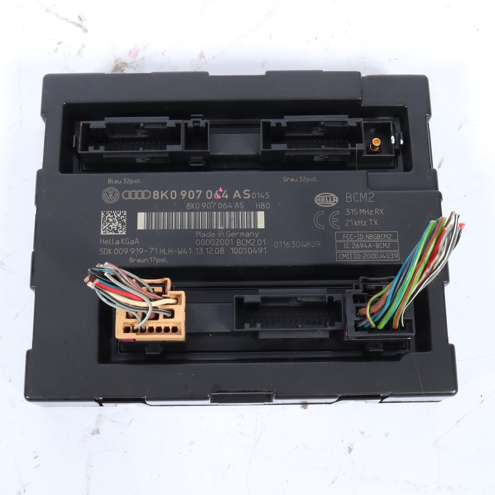 2009-2012 AUDI Q5 COMFORT BODY CONTROL MODULE BCM 8K0907064AS OEM