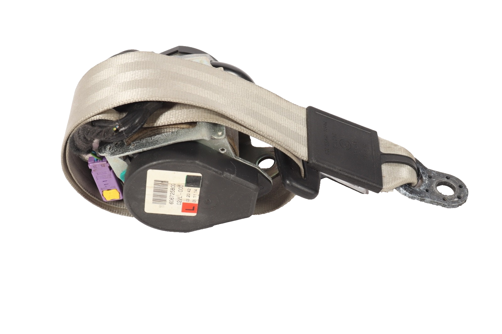 2006-2015 AUDI Q7 REAR LEFT 2ND SEATBELT SEAT BELT RETRACTOR OEM 606726300