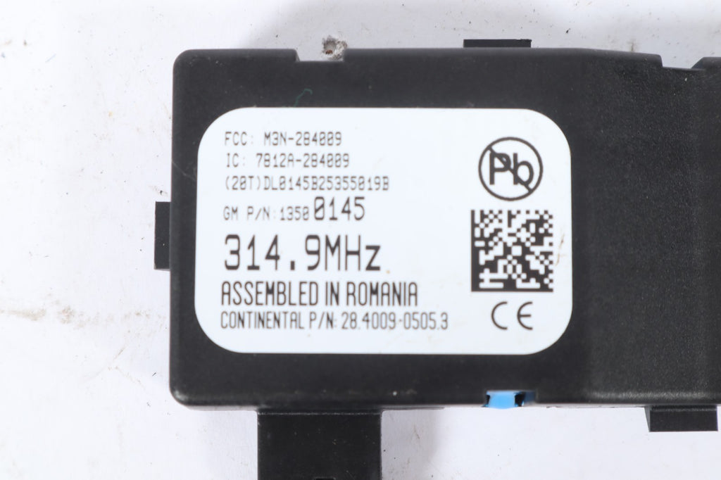 2016–2019 BUICK CASCADA KEYLESS ENTRY RECEIVER MODULE 314.9MHz OEM