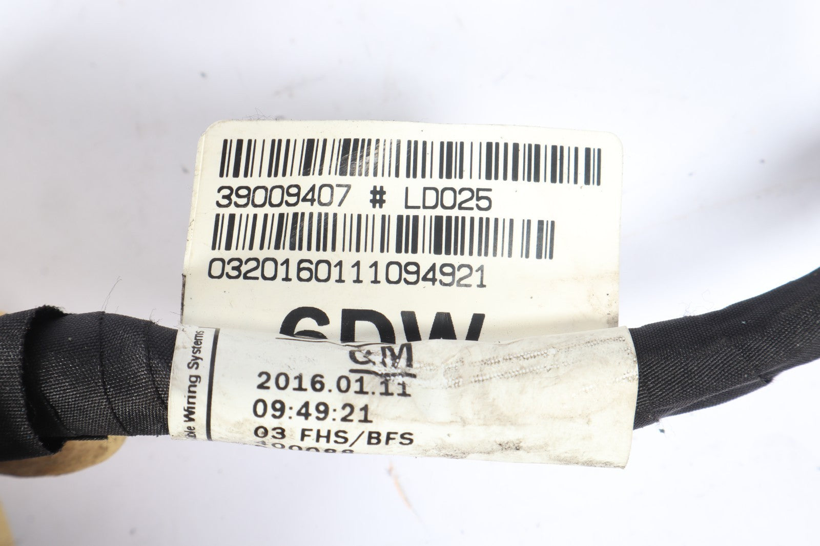 2016-2019 BUICK CASCADA FRONT RIGHT PASSENGER DOOR WIRE HARNESS WIRING OEM
