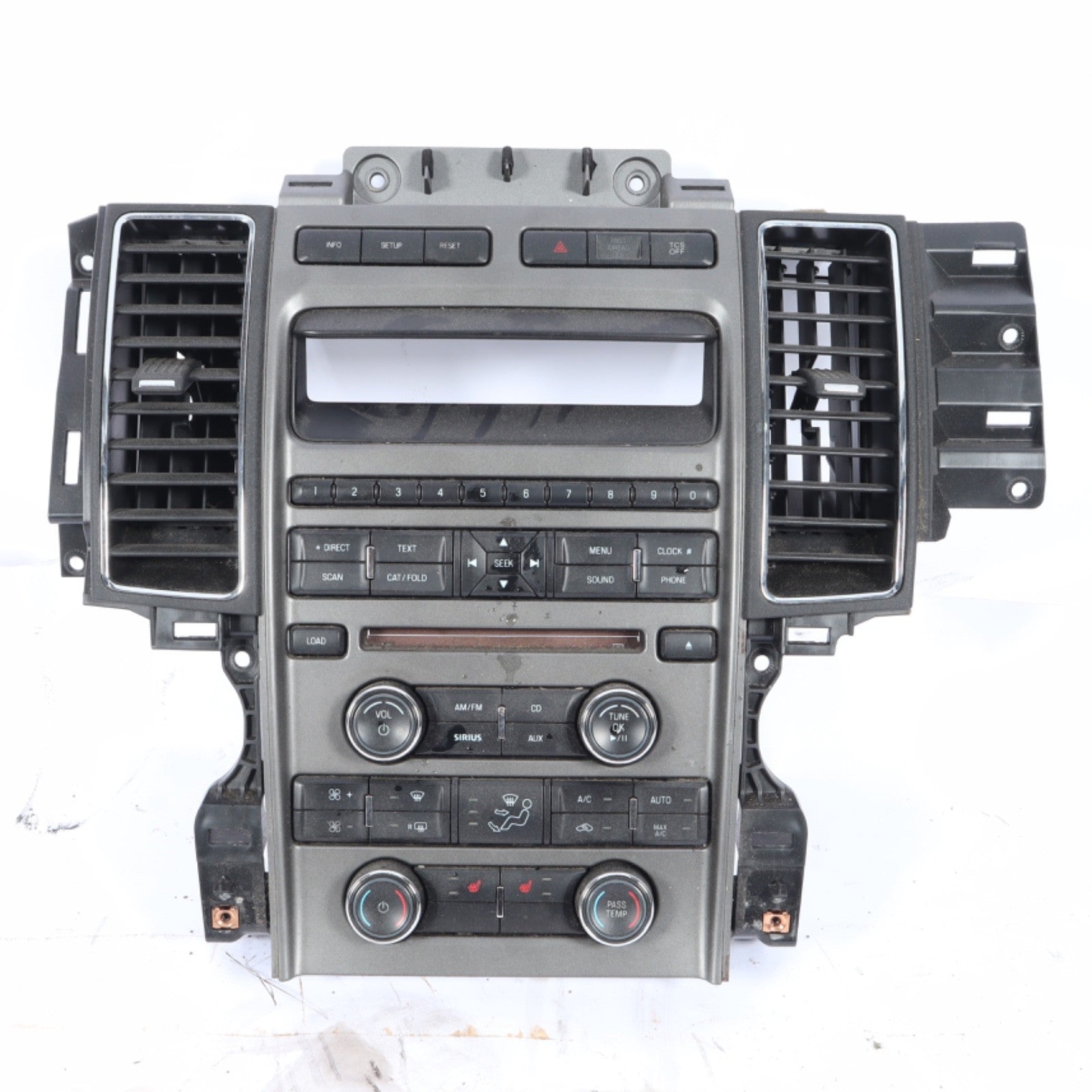 2010-2012 FORD TAURUS RADIO CLIMATE CONTROL PANEL HEATED SEATS AG1T-18A802-CB