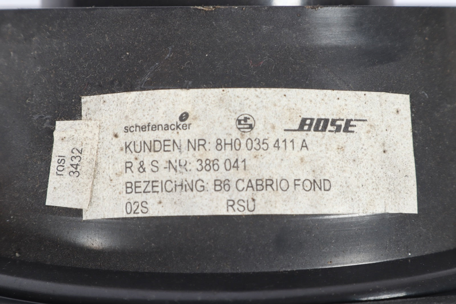 2002-2009 AUDI A4 CONVERTIBLE BOSE SPEAKER FRONT LEFT 8H0035411A OEM