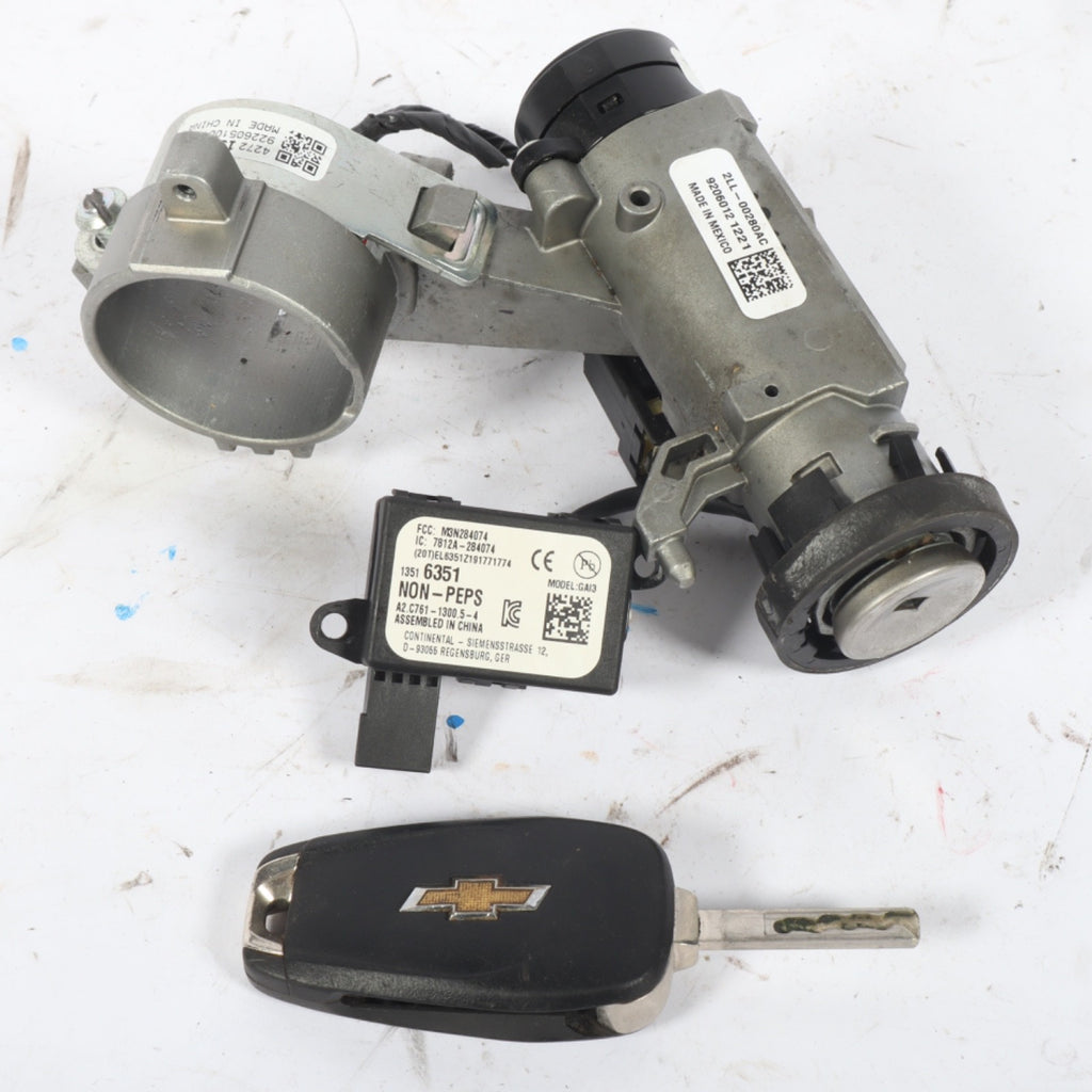 2012-2020 CHEVROLET SONIC  1.8L STARTER IGNITION LOCK SWITCH CYLINDER W/KEY OEM