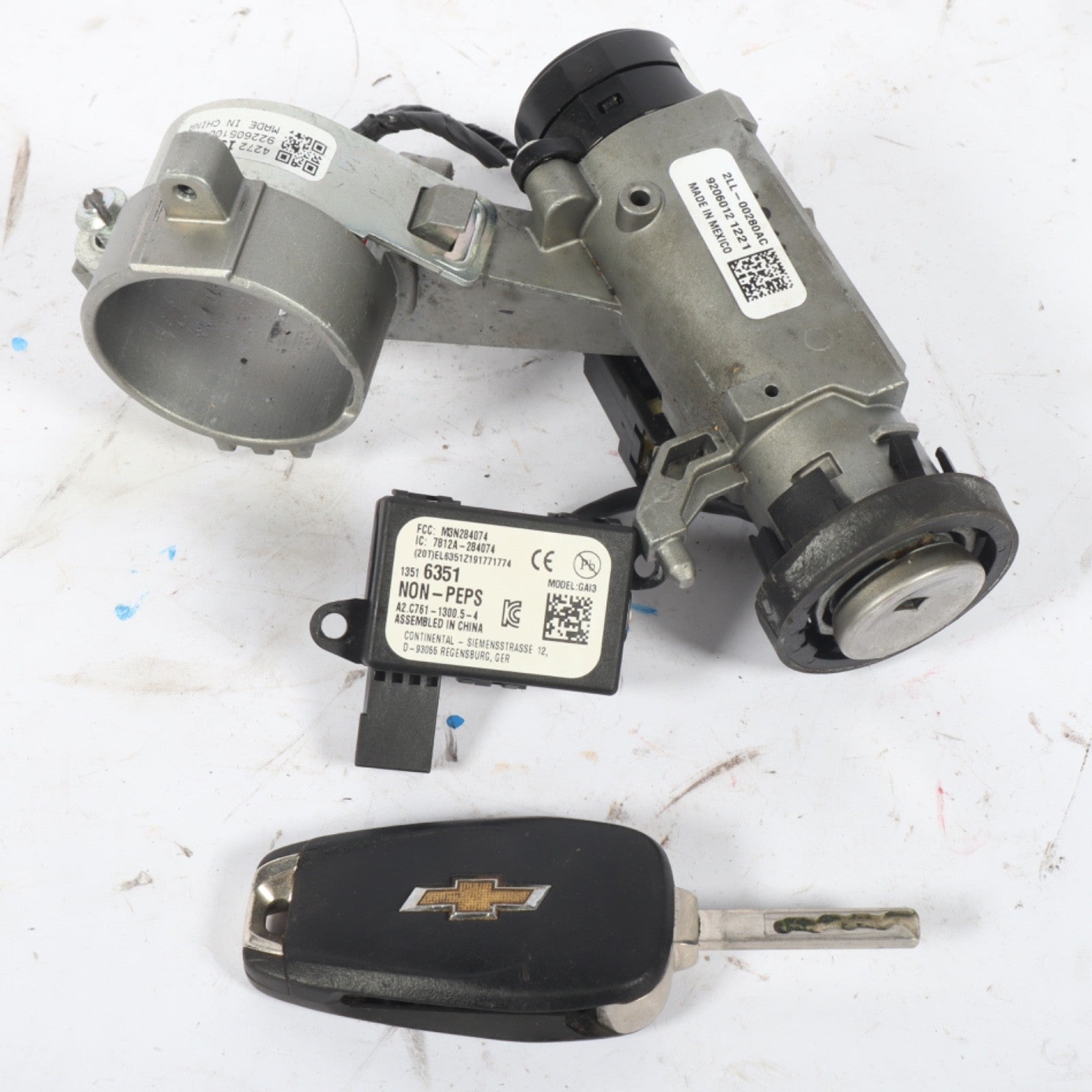 2012-2020 CHEVROLET SONIC  1.8L STARTER IGNITION LOCK SWITCH CYLINDER W/KEY OEM