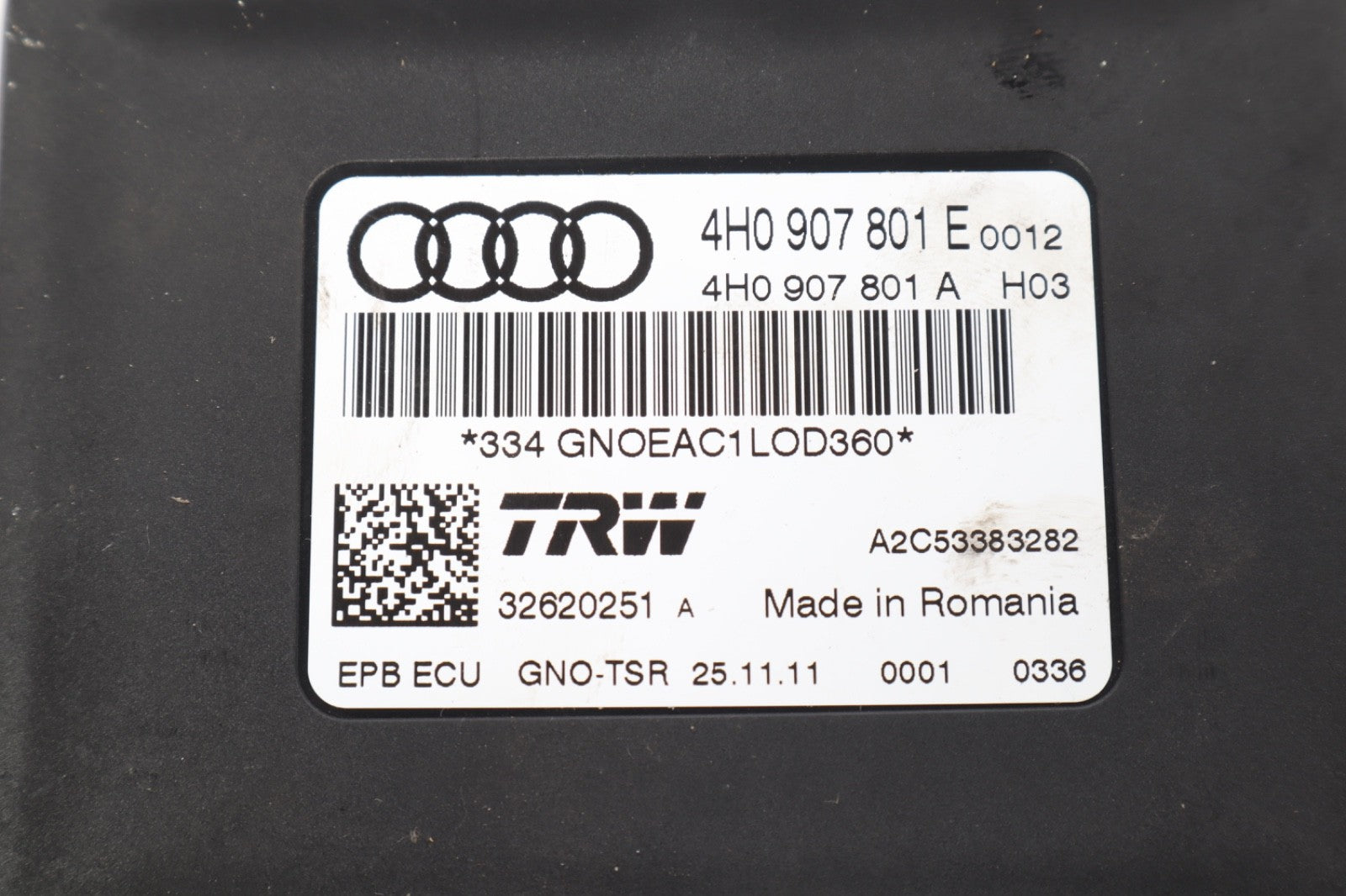 2012 - 2017 AUDI A7 PARK PARKING BRAKE COMPUTER CONTROL MODULE UNIT OEM