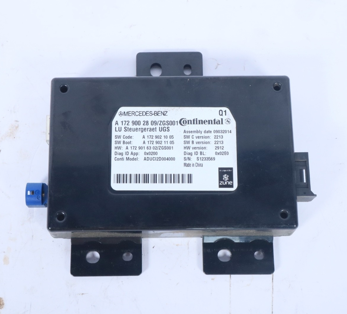 2014 - 2018 Mercedes E350 Interface Communication Control Module OEM