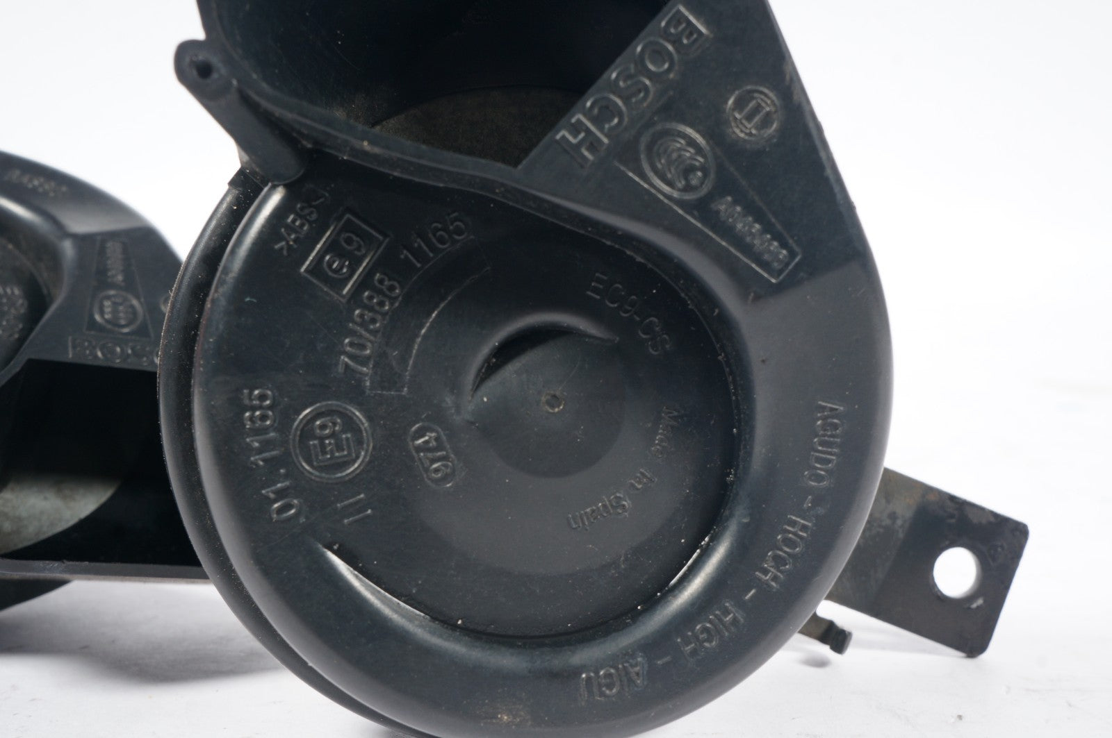 05-11 Mercedes SLK Class High & Low Tone Horn Horns Alarm Siren Set