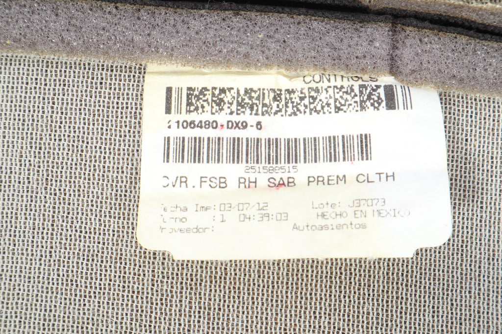 2011-2014 DODGE JOURNEY FRONT RIGHT SEAT BACKREST CUSHION OEM