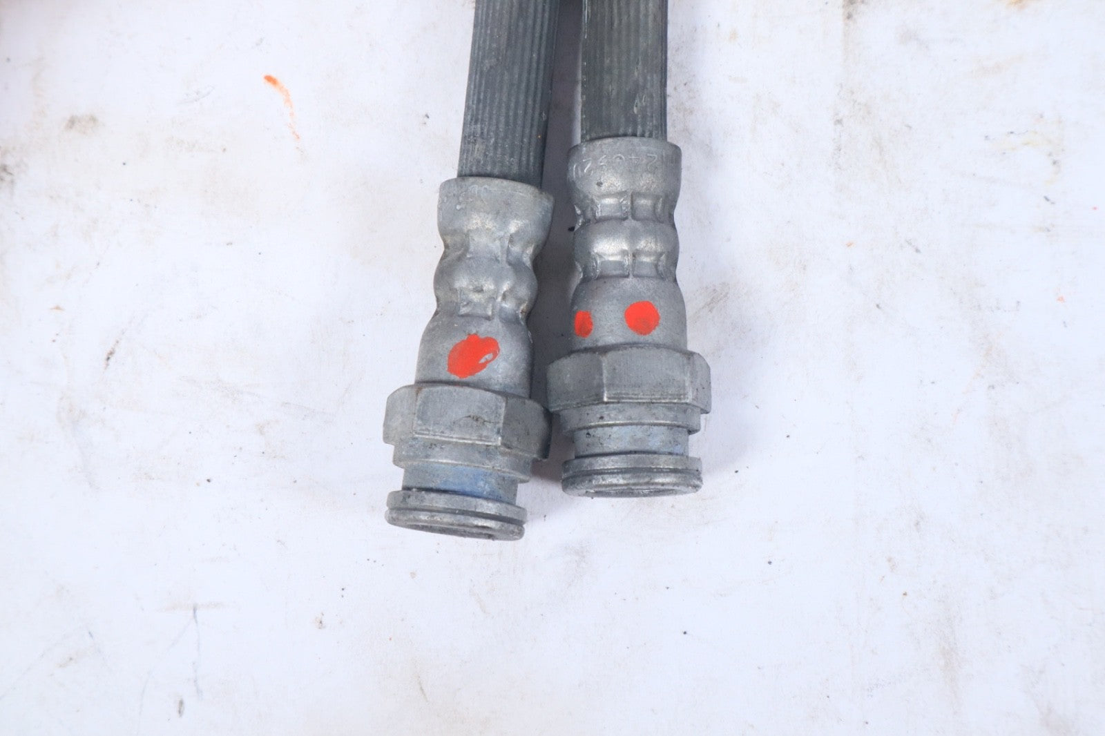 2017-2020 ALFA ROMEO STELVIO FRONT BRAKE CALIPER LINE HOSE PIPE SET OEM