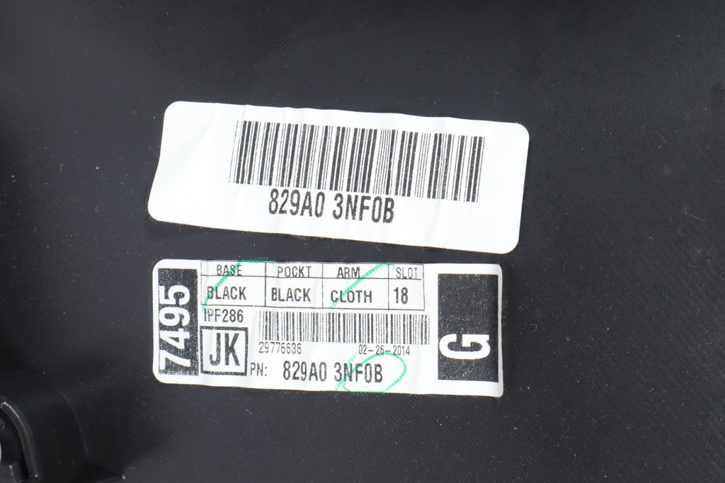 2013-17 NISSAN LEAF REAR DOOR TRIM PANEL RIGHT PASSENGER SIDE BLACK CLOTH OEM