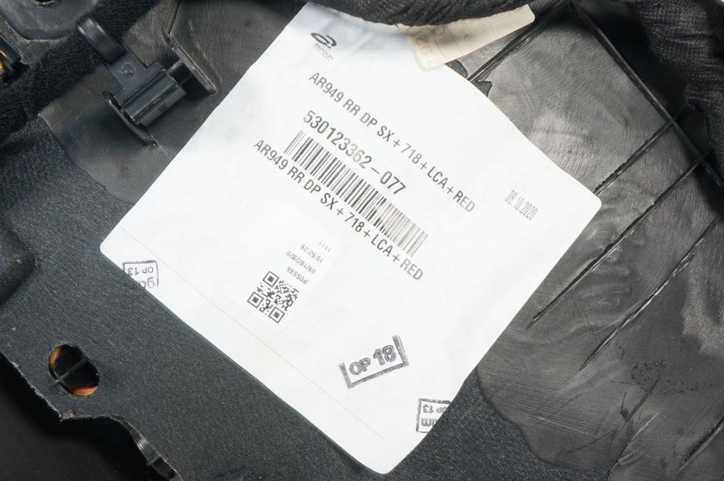 2017 - 2022 ALFA ROMEO GIULIA REAR LEFT DRIVER SIDE INTERIOR DOOR PANEL OEM