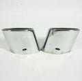 2005-2011 MERCEDES SLK280 SLK350 REAR LEFT & RIGHT EXHAUST TIPS CHROME PAIR USED