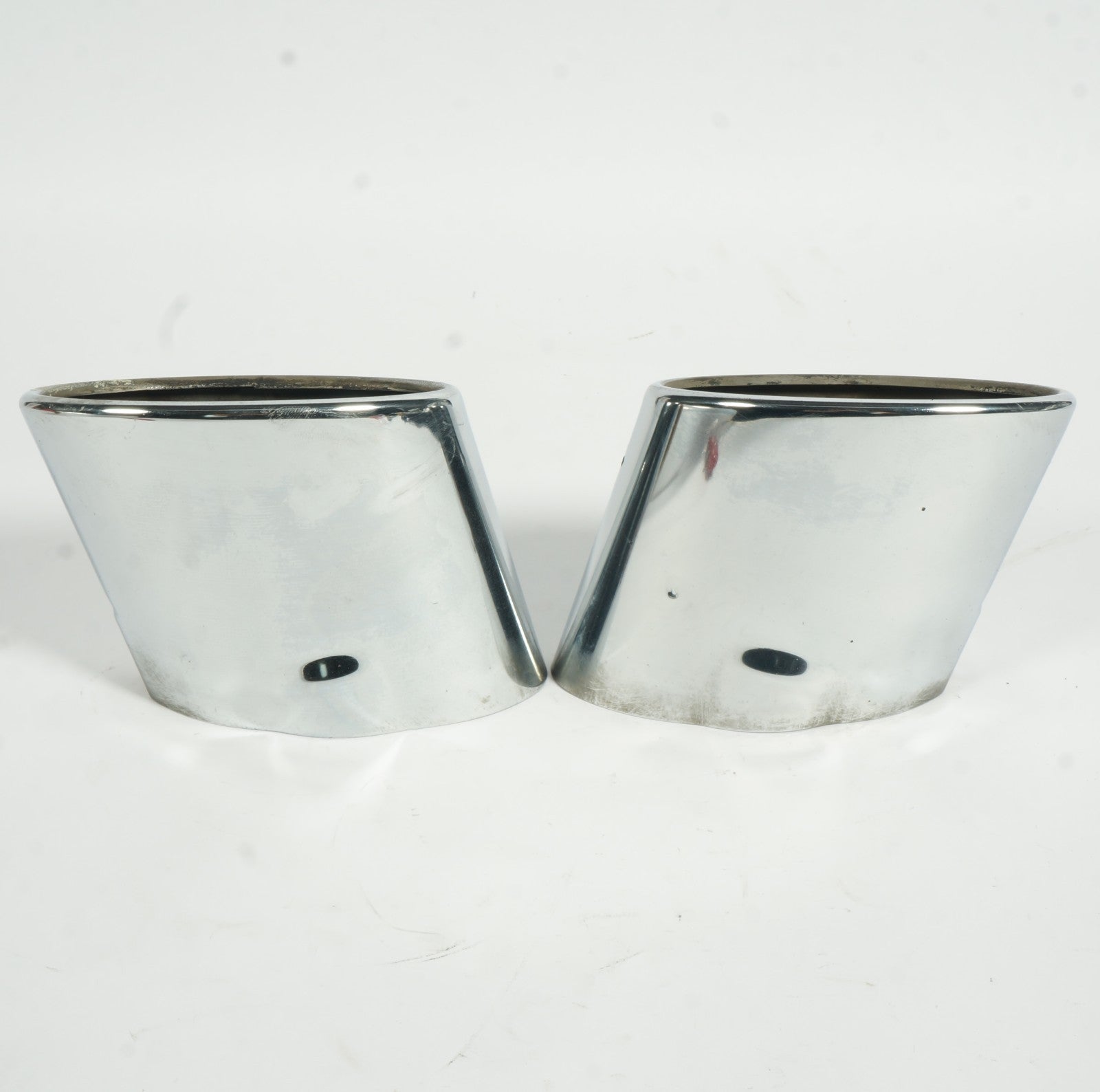 2005-2011 MERCEDES SLK280 SLK350 REAR LEFT & RIGHT EXHAUST TIPS CHROME PAIR USED