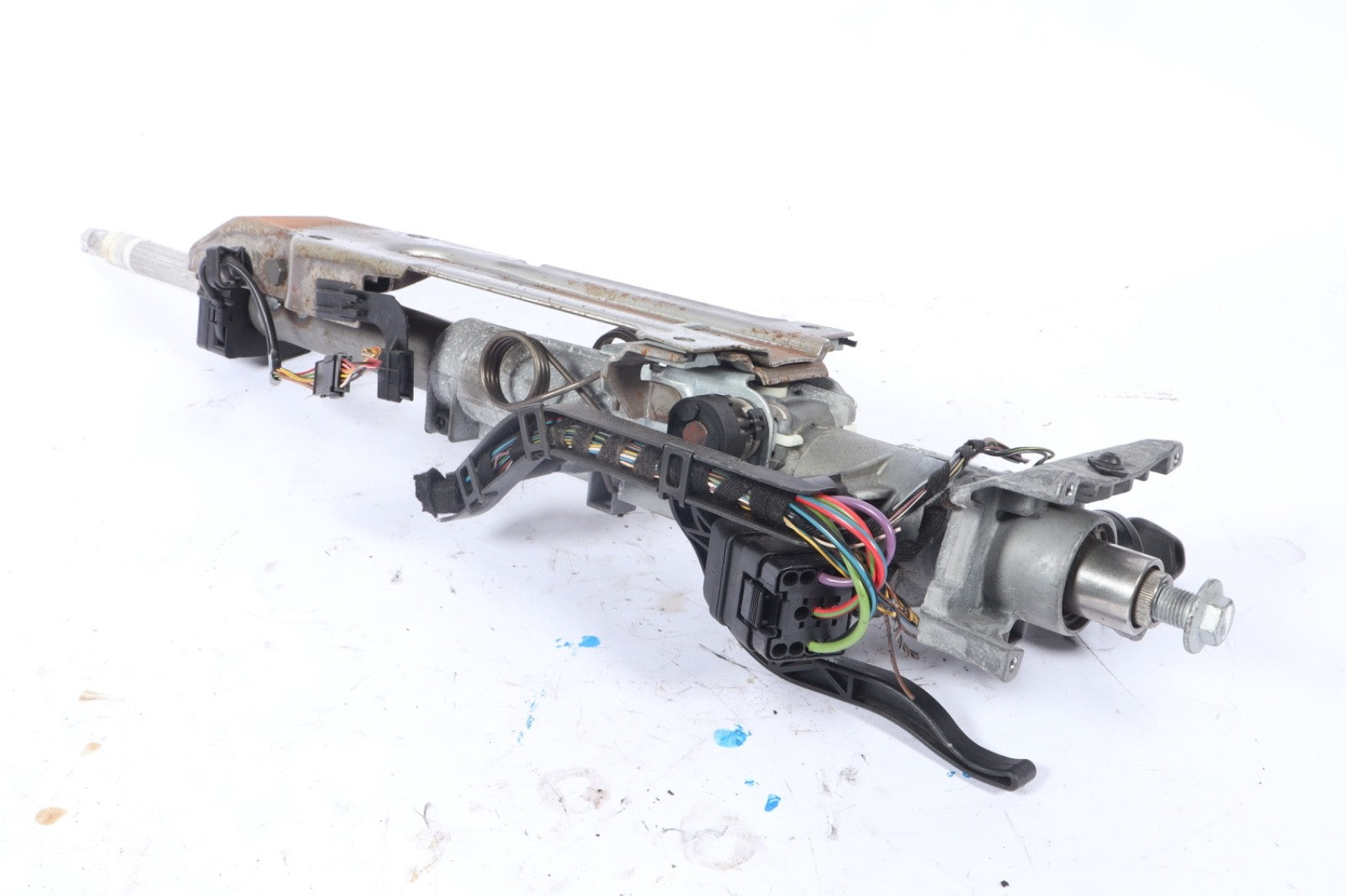 2007-2010 BMW X3 STEERING COLUMN WITH THE KEY OEM