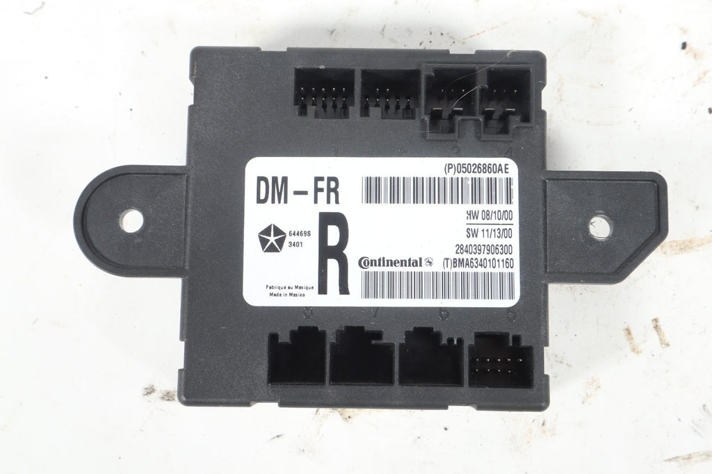 2011-2018 DODGE GRANd CARAVAN RIGHT FRONT DOOR MODULE P05026860AE OEM