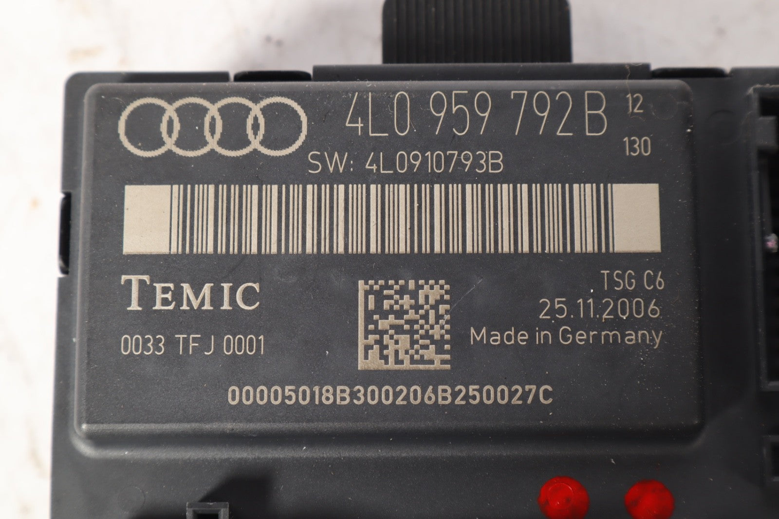 2007 -2015 AUDI Q7 4L FRONT RIGHT DOOR CONTROL MODULE 4L0959793B OEM