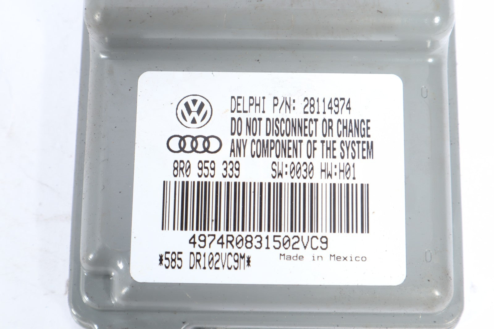 2009-2017 AUDI Q5 FRONT RIGHT PASSENGER SIDE SEAT OCCUPANT SENSOR MODULE OEM