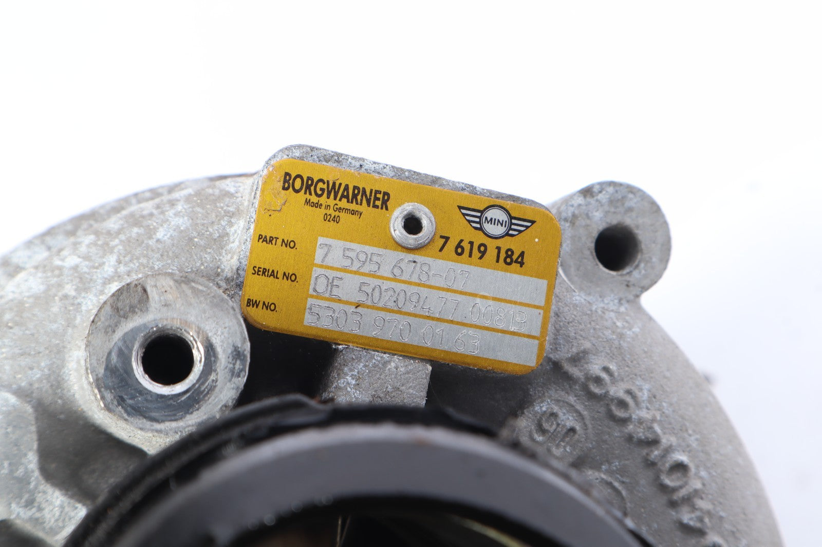 MINI COOPER TURBOCHARGER OEM 7619184