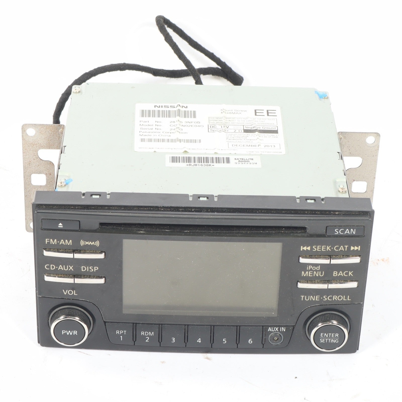 2013 - 2015 Nissan Leaf AM FM CD Disc Stereo Radio Player W/ Screen OEM