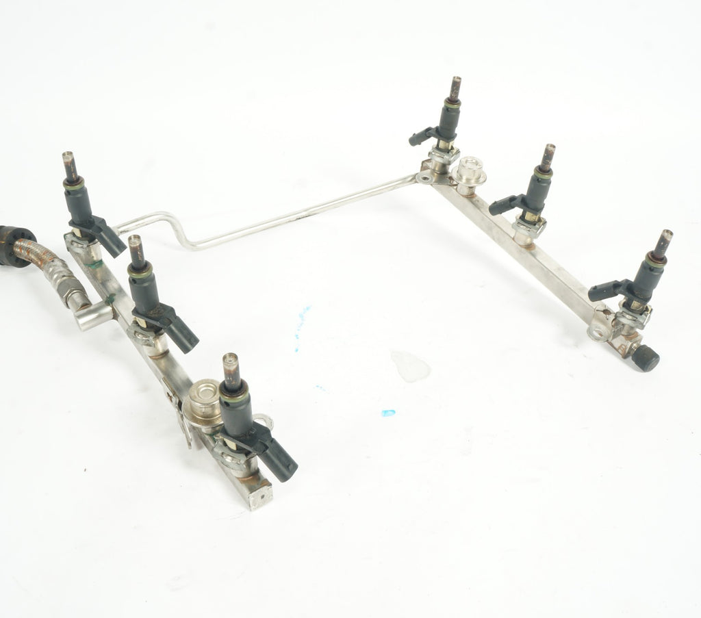 05-12 Mercedes W203 C230 SLK280 SLK300 Fuel Injector Rail w/ Fuel Injectors OEM