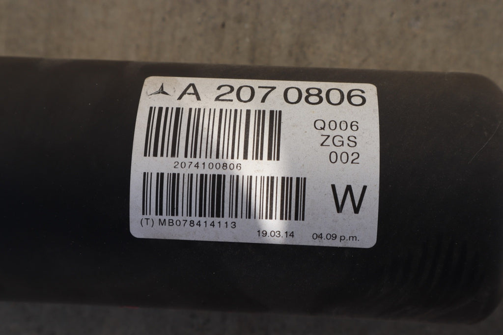 11-16 Mercedes E350 Coupe W207 Rear Axle Driveshaft Drive Shaft Propeller OEM