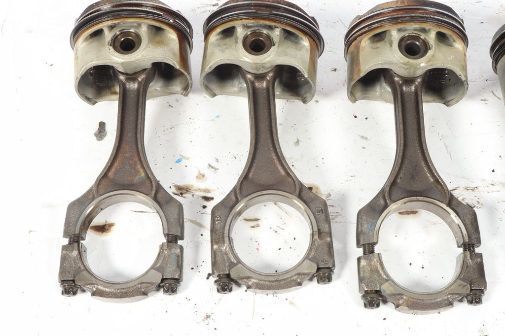 BMW 550 650 X5 X6 4.4L N63 TWIN TURBO ENGINE MOTOR PISTON W/ ROD SET OF 6 OEM