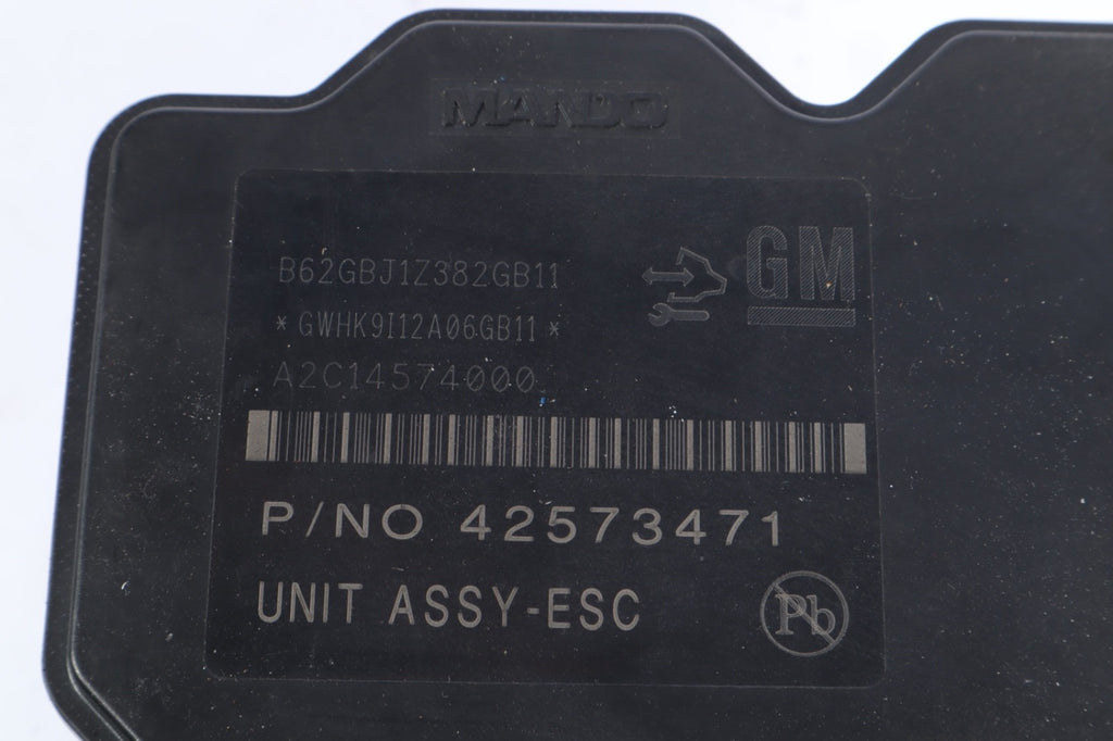 2017-2020 CHEVROLET SONIC ABS ANTI-LOCK BRAKE MODULE ASSEMBLY OEM 42573471