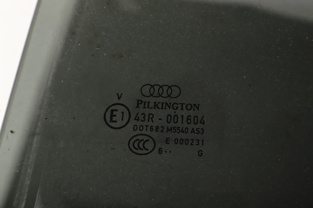 2009-2015 AUDI Q7 REAR LEFT DRIVER DOOR WINDOW GLASS 43R-001604 OEM