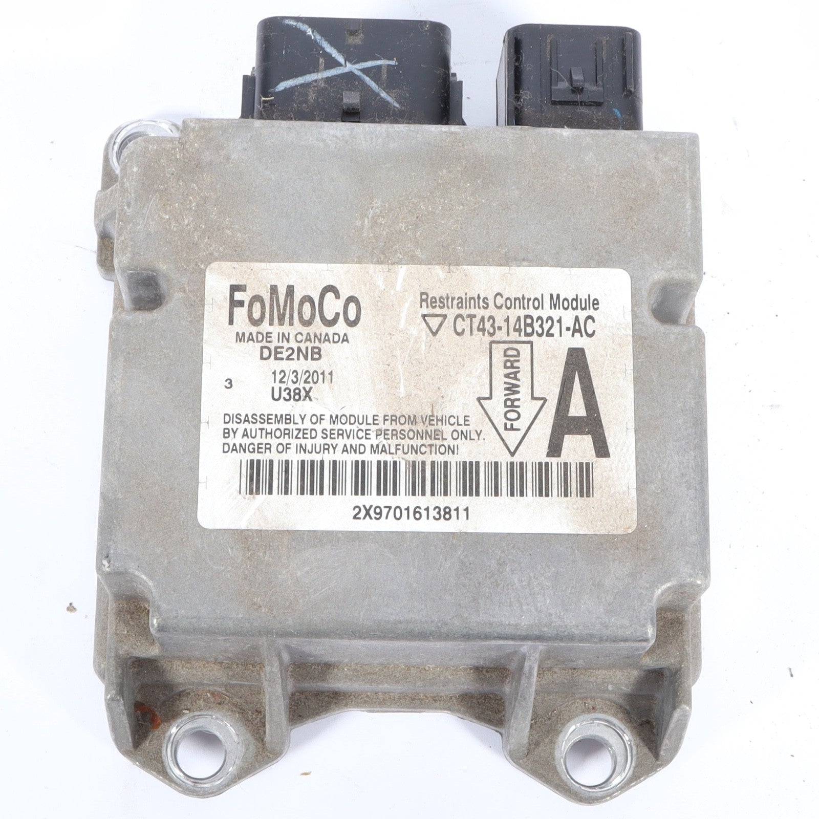 2012 2013 FORD EDGE ROOF A/BAG MODULE OEM CT4314B321AC