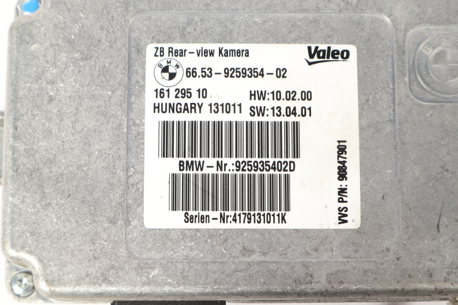 2012-2018 BMW 640i 650i REAR VIEW CAMERA CONTROL MODULE 9259354-02 OEM