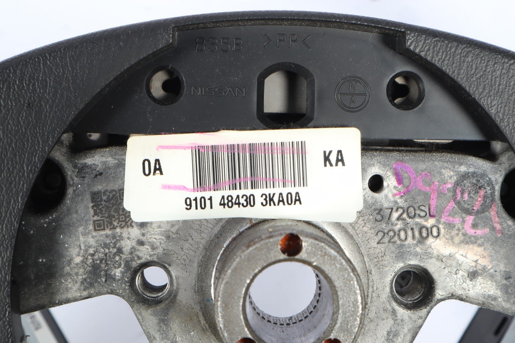 2013-2016 NISSAN PATHFINDER STEERING WHEEL BLACK LEATHER OEM