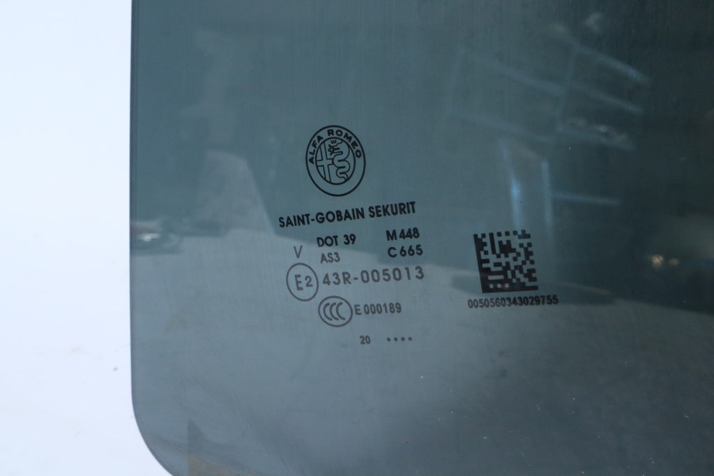 2017-2023 ALFA ROMEO STELVIO REAR LEFT SIDE DOOR WINDOW OEM