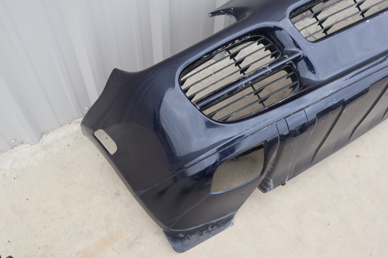 2003-2006 Porsche 955 Cayenne Front Bumper Cover Dark BLUE OEM Used