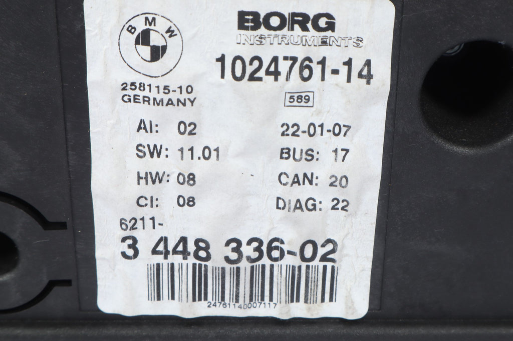 2007-2010 BMW X3 INSTRUMENT CLUSTER SPEEDOMETER OEM 3 448 336-02