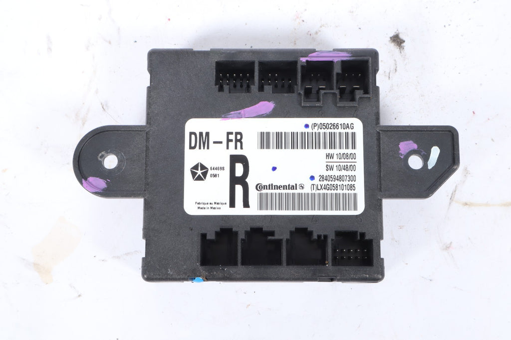 2011-2014 Chrysler Dodge Jeep Ram Passenger Right Front Door Module 05026610AG