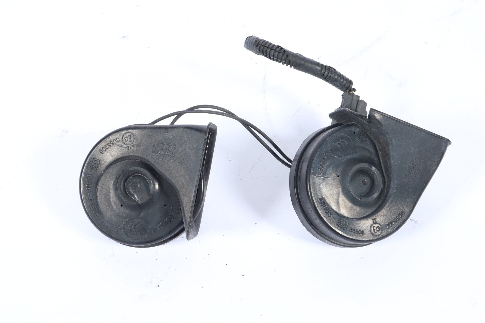 2007-2014 FORD EDGE LOW & HIGH TONE HORN PITCH ALARM SIREN SIGNAL PAIR OEM