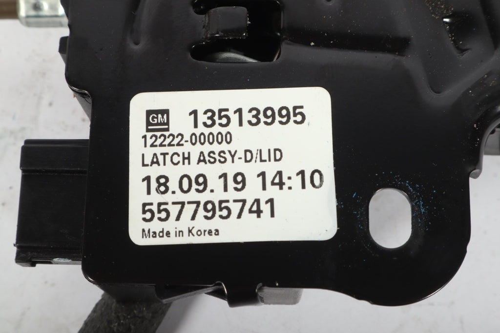 2016-2019 BUICK CASCADA TRUNK LATCH W/RELEASE CABLE OEM 13513995