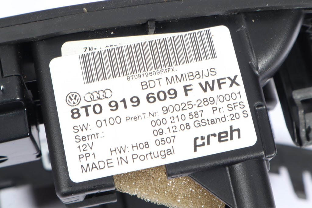 2009-2012 AUDI Q5 MULTIMEDIA INTERFACE CONTROL SWITCH 8T0919609F OEM