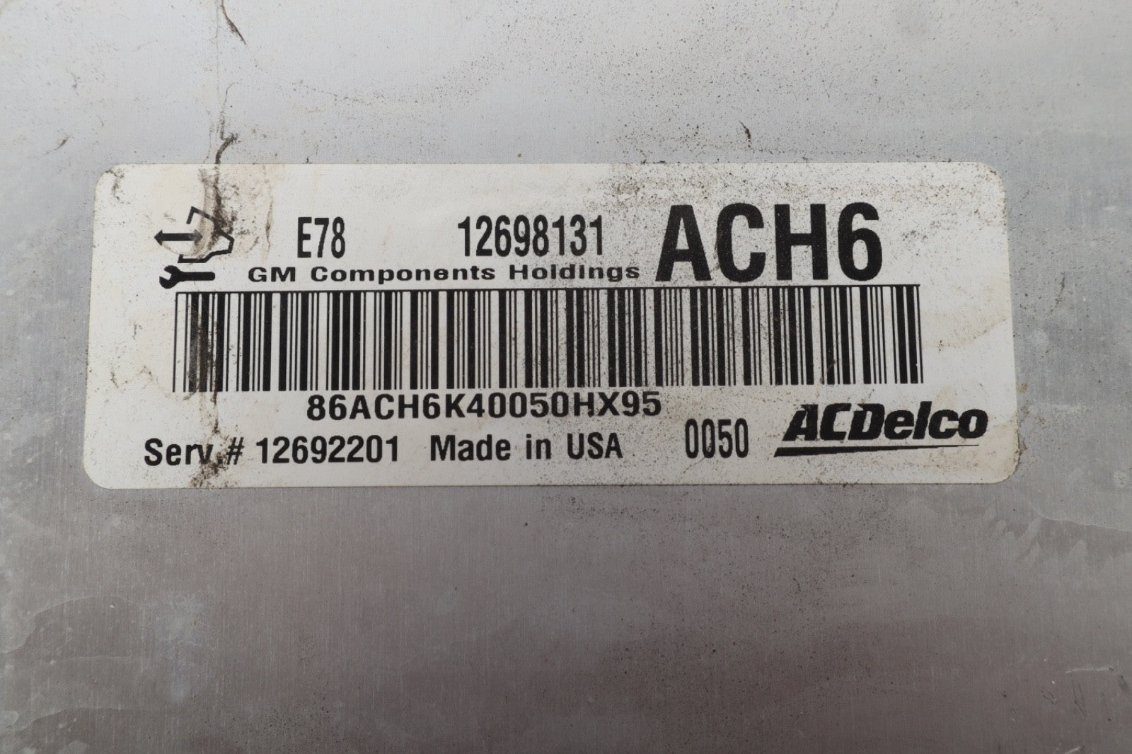 2017-2021 CHEVROLET TRAX 1.4L ECM ENGINE COMPUTER MODULE ECU PCM 12698131ACH6