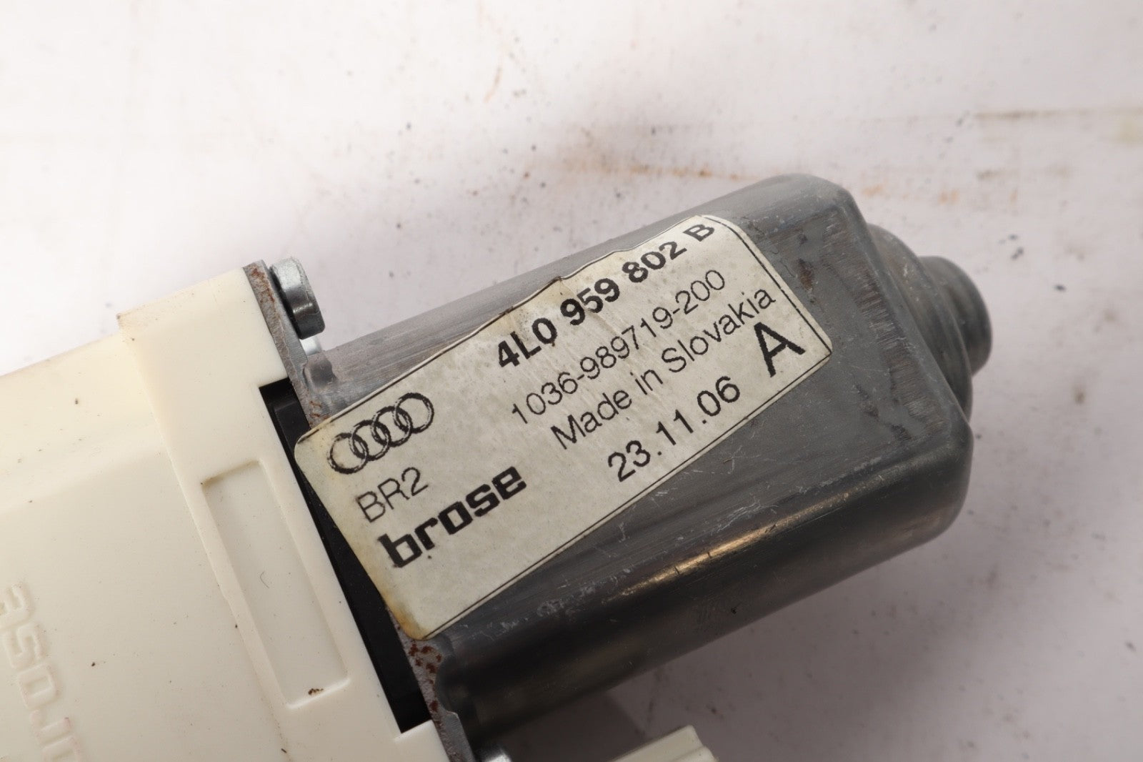 2007-2015 AUDI Q7 4L Front Right Door Window Motor Unit w/tracks 4L0959801B OEM