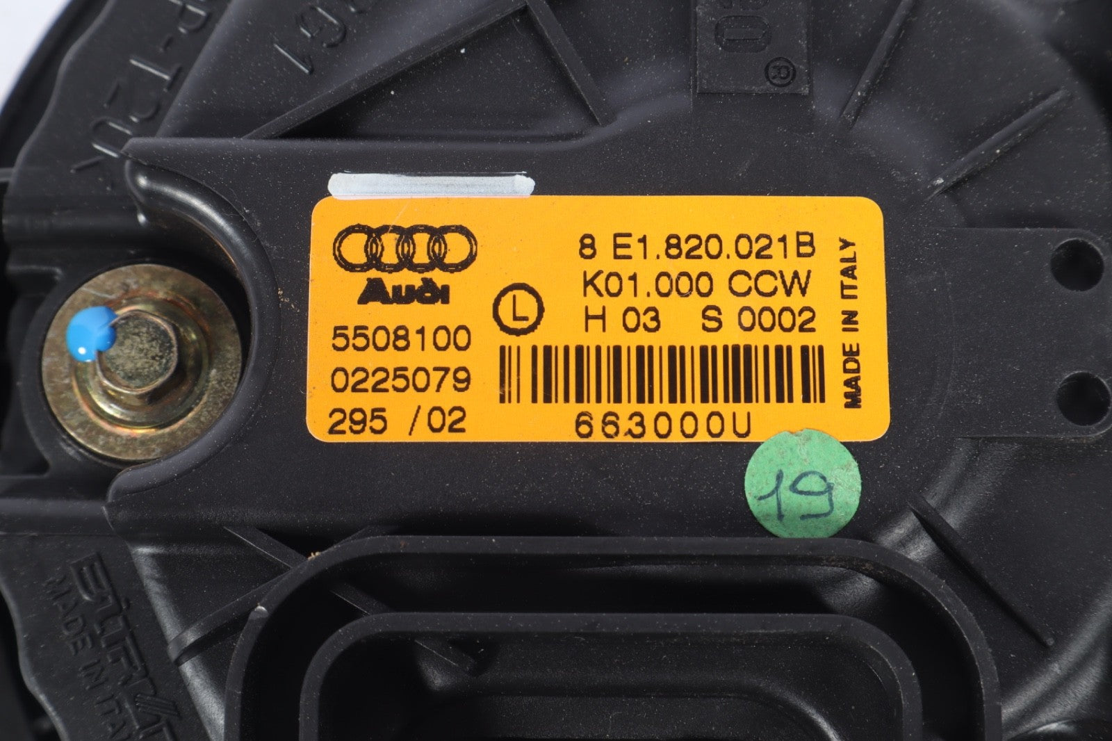 2002-2007 AUDI A4 HEATER FAN BLOWER MOTOR ASSEMBLY 8E1820021B OEM